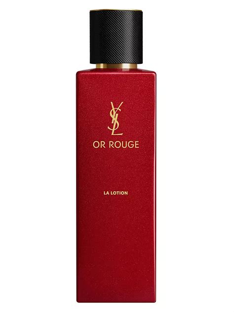 or rouge ysl l'huile|ysl or rouge la lotion.